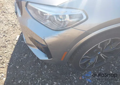 2020 BMW X3 M Competition z USA, uszkodzony, nr VIN 5YMTS0C06LLT10182